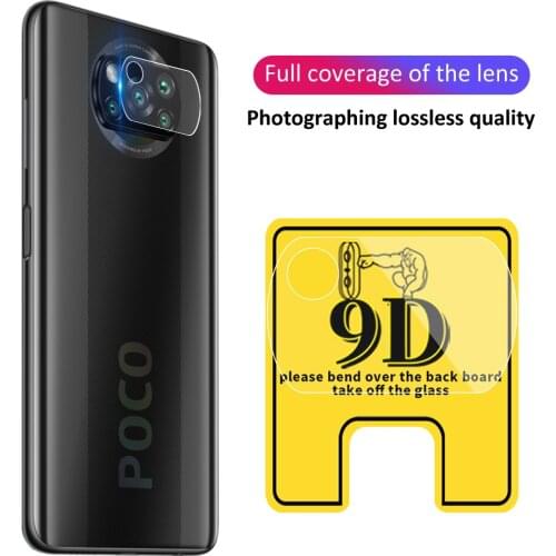 9D Camera Protection Glass For Xiaomi Poco F3 M3 Pro X3 Screen Protector For Xiaomi Pocophone X3 Pro 3x NFC M3 Camera Lens Film