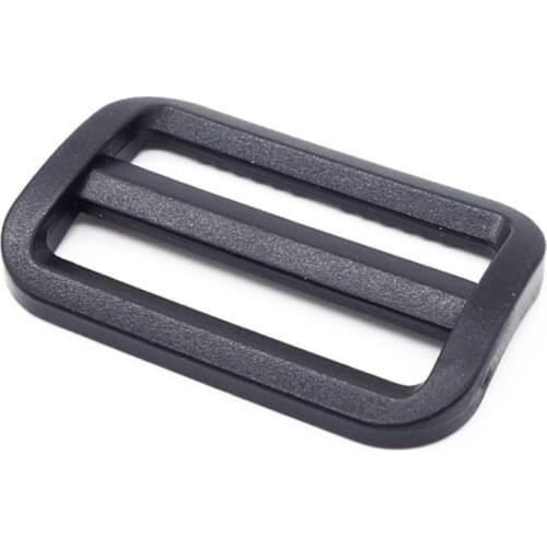 10pcs Plastic Tri Glides Slide 3 Bar Rectangle/Square Adjuster Buckle For Leather Craft Bag Shoulder Strap Belt Webbing 2-5cm