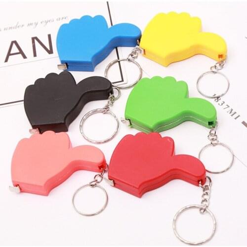 1000pc Retractable Ruler Tape Measure Thumb Shape Cute Design Mini Portable Pull Ruler Keychain For Travel Camping Color Random