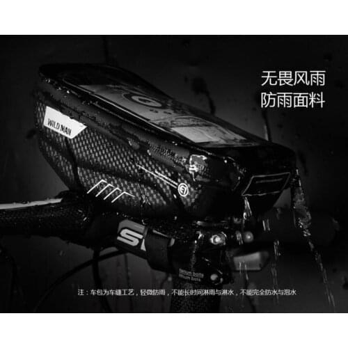 20pcs/lot EVA 1 Litre Bike Cycling Frame Handbar Panniers Waterproof Touchscreen Phone Bags Hard Case for Cell phone 4.8"-6.5"