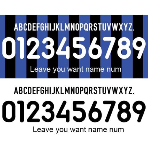 2002 Ronaldo Nameset Vieri J.Zanetti Printing Cannavaro Recoba Materazzi Custom Any Name Number Soccer Patch