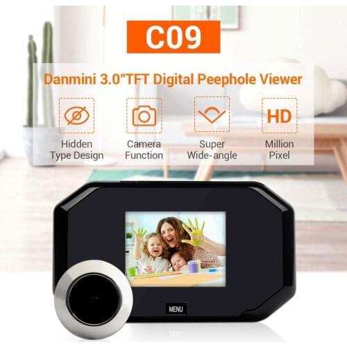 3.0inch HD LCD Display 160 Degree Wide Angle Visual Video Doorbell Peephole Viewer Door Camera