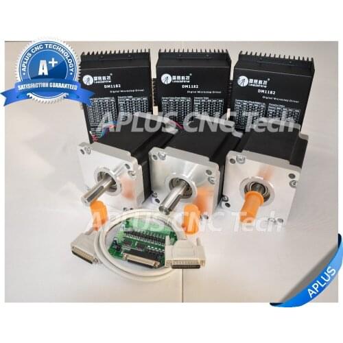 3-Axis NEMA 42 Stepper Motor (3256oz-in/150mm/6.0A) & 150VAC Stepper Driver DM1182 Kit