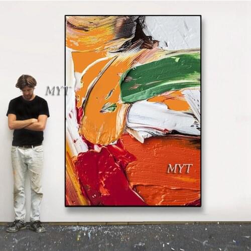 Abstract Gold Lines Canvas Art 100% Hand Painted Canvas Oil Painting Wall Art Home Living Room Wall Picture Decor Free Shipping