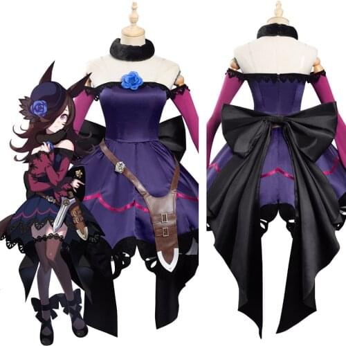 Anime Umamusume Pretty Derby Rice Shower Cosplay Costume Lolita Elegant Dress Uniform Costume Outfies