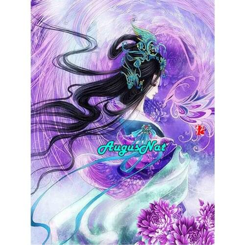 Diy 5d diamond mosaic vintage women daimant painting faerie diamand dotz beads puzzle picture fantasy embroidery cross stitch