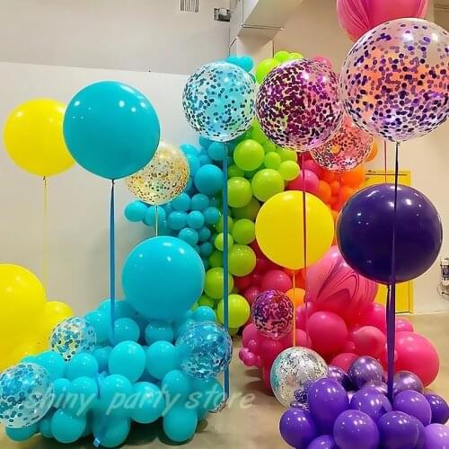 Giant Balloon Candy Color Matte 5-36inch Latex Helium Balloons Birthday Wedding Decoration Inflatable Transparent Balloon Toy