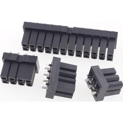 5Pcs 4.2 mm 6 8 24 PIN PCB Socket Female Header computer PCEI PCI-E GPU CPU EPS ATX PSC Wave Soder Through Hole Power Connector