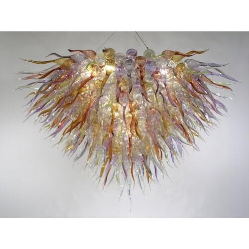 Graceful Contemporary Luxury Chandeliers LED Bulbs Colorful Hand Blown Murano Glass 110/120/220/240V