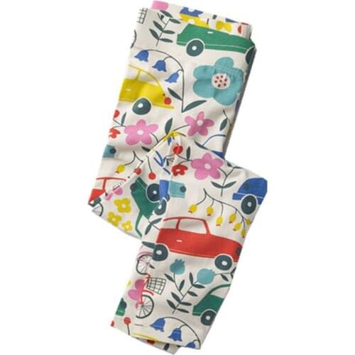 Jumping Meters Toddler Baby Girls Leggings Kids 100% Cotton 2018 New Brand Children Trousers Pants Clothes Print Cars Birds