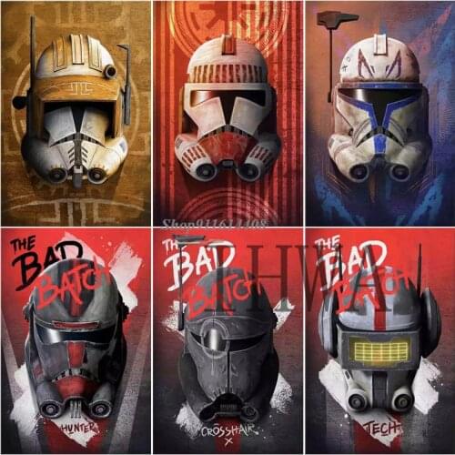 Disney Canvas Painting Classic Movie Bad Batch Poster and Print Star Wars Wall Art Picture Livingroom Wall Decoration Home Decor