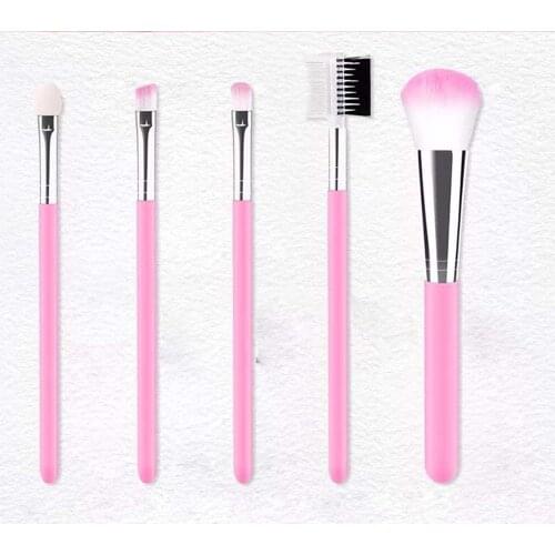 5Pcs/Lot Eye Shadow Foundation Eyebrow Eyeliner Eyelash Lip Brush Makeup Brushes Cosmetic Tool Make Up Eye Brush Set