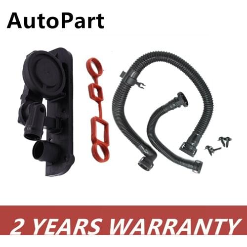 Engine PCV Crankcase Pressure Oil-Water Seperator Kit With Pipe Hose Set For Audi A1 A3 A4 For VW Jetta Golf Passat 06F 129 101R