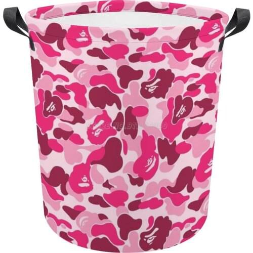 Untitled Organizer Oxford Cloth Laundry Basket Waterproof Laundry Hamper Dirty Clothes Storage Basket Pink Bape Camo Hypebeast F