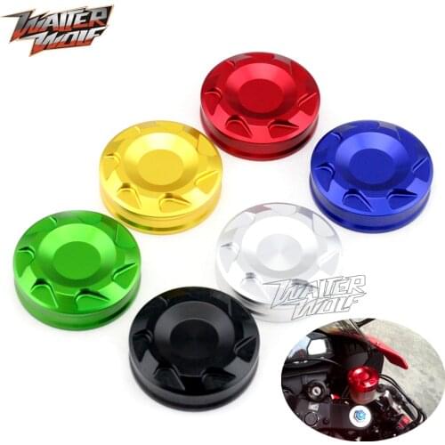Front Brake Fluid Oil Cover For HONDA CB1000R CBR 600RR 1000 RR For SUZUKI GSX-R 600 GSXR 750 Motorcycle Accessories Reservoir
