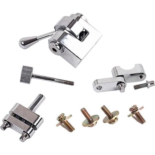 Metal Snare Drum Throw Off Clamp Strainer Regulator with Mounting Screws Silver Drum Strainer Percussion Parts for Drum-player