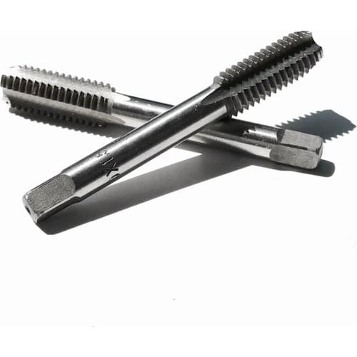 Free shipping 9SiCr steel made 2PCS Metric M10*1.0/1.25/1.5mm Manual straight Tap hand screw Taps M10*1.5 for manual workpiece