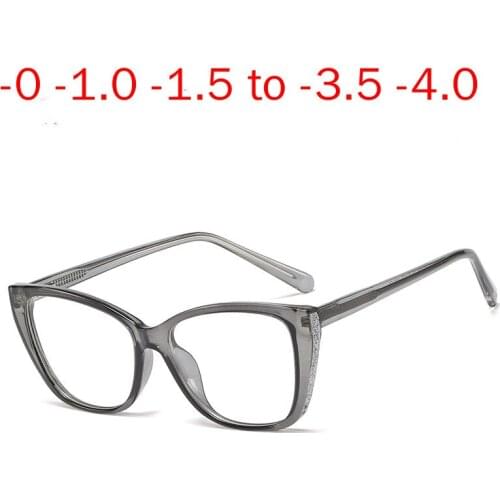 Outdoor Photochromic Finished Myopia Glasses women Chameleon Anti-glare Change Color Lens Prescription Glasses NX