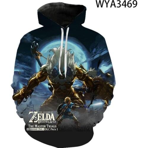 2020 New Fashion Zelda 3D Printed Hoodies Sweatshirts Men Women Children Fashion Pullover Cool Boy Girl Kids Casual Coat