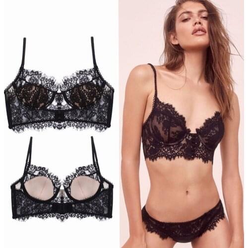 The New French Soft Lace U-shaped Big Back Sexy Lingerie Womens Thin Section Gather Up Bra BRA Backless Bra