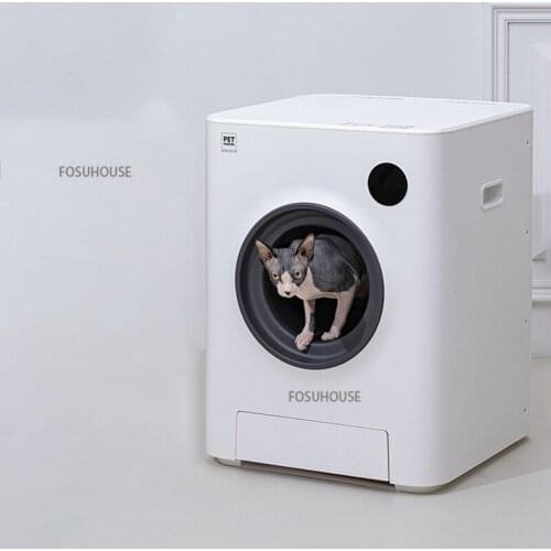 Fully-automatic Litter Box Smart Cat Toilet Fully Enclosed Large Deodorization Electric Cat Shovel Anti-external Splash Cat Box