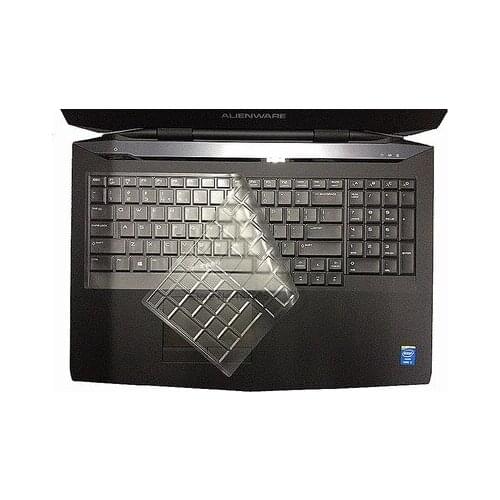 Clear TPU Keyboard Cover Protective Skin Guard For Dell Alienware M17X M17 R5 R6 Alw17R 4728S 2013-2014 Version 17" 17.3 inch