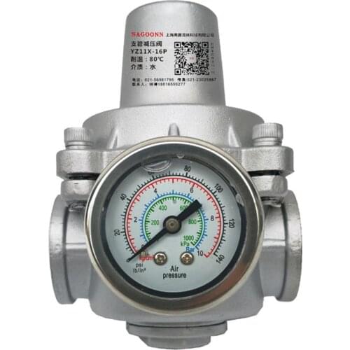 Stainless steel Water Pressure Reducing Maintaining Valve DN15/DN20/DN25/DN32 Regulator Adjustable G 1/2" 3/4" 1" 2" Brass