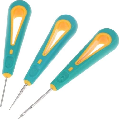 Awl Hook Needle Steel Stitcher Hole Punching Sewing Awl Needles for Leather Shoes Repair Detachable Hand Stitcher Taper hot sale