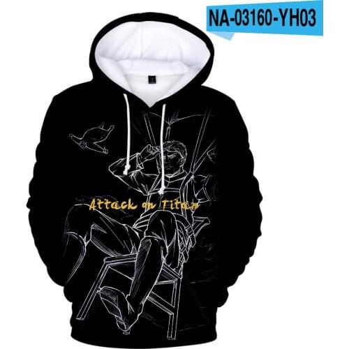Popular 3D Mens Hoodies Attack on Titan Hooded Men/women Boy Harajuku Hip Hop Styles 3D Print Hoody Attack on Titan Sweatshirt