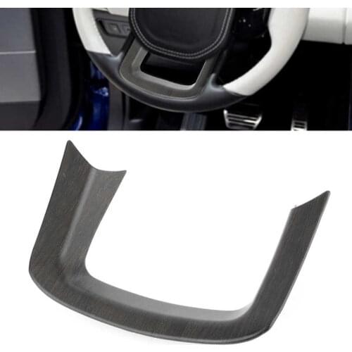 U-Shape Steering Wheel Sticker Lower Trim Cover Oak Grain Decor Fit for Range Rover Sport 2014 2016 2017 2018 2019