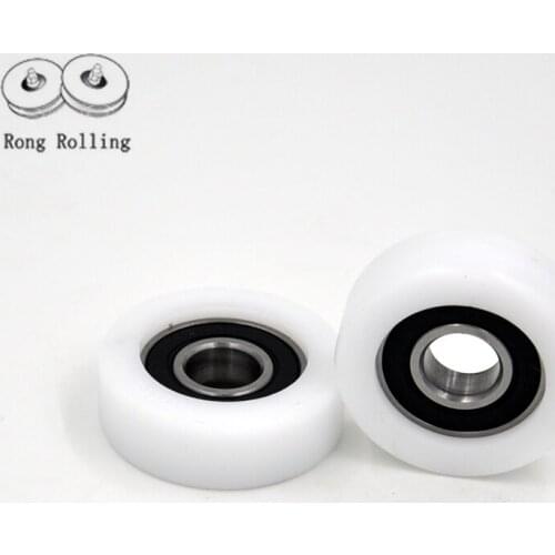 Packaged Plastic Bearings inner diameter 12mm, sliding nylon roller with bearing 5pcs/lot 12*40*13