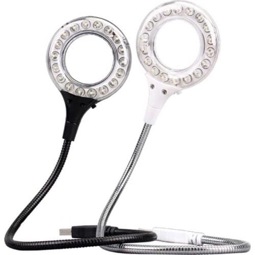 USB Gadgets Portable Bright USB Lamp Table Light with Switch 18 LED for PC Laptop Computer