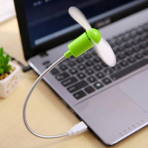 Hot Newest Usb Bendable Freely Fan Silent Soft Leaf Fan Computer Fan Mini Soft Leaf Snake Silent Fan Fast Delivery
