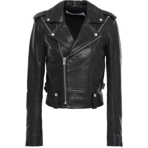 Женские зимние кожаные куртки ZDFURS China At AliExpress