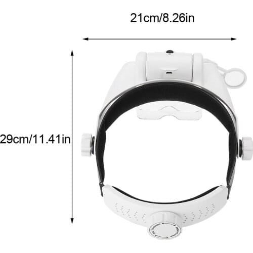 1PC USB Rechargeable Type 31 Combination Multiple 3LED Lamp Head Mounted Magnifier With Five Lenses Of Different Magnification