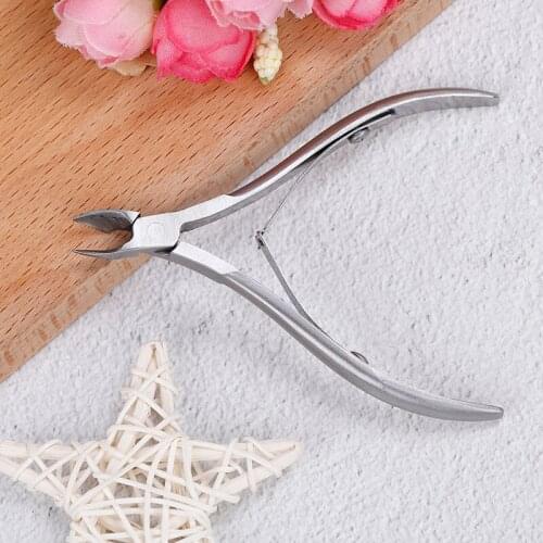 1pc Stainless Steel Cuticle Nipper Fingernail Toenail Cuticle Nipper Trimming Nail Clipper Cutter Cuticle Scissor Plier