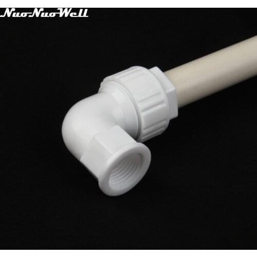 1pc NuoNuoWell POM 1/2" Female Thread to 20mm Tube Elbow Quick Connector PVC Water Pipe Fittings Garden Irrigation Adapter