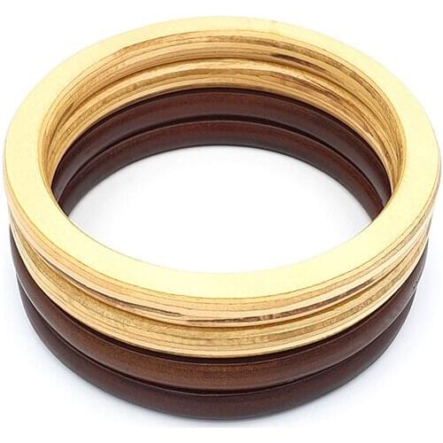 4" Wood Handbag Handle For DIY Making Bag,Wood Ring Handle