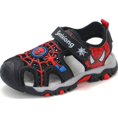 Spiderman childrens 2021 New summer shoes baby sandals boys beach shoes toddler girls shoes children fashion sports sandals