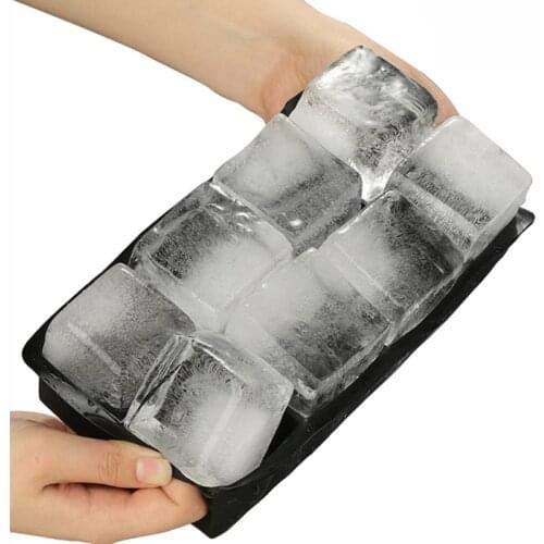 Silicone Ice Cube Maker Ice Tray Candy Cake Pudding Chocolate Molds Easy-Release Square Shape Ice Cube Trays Molds
