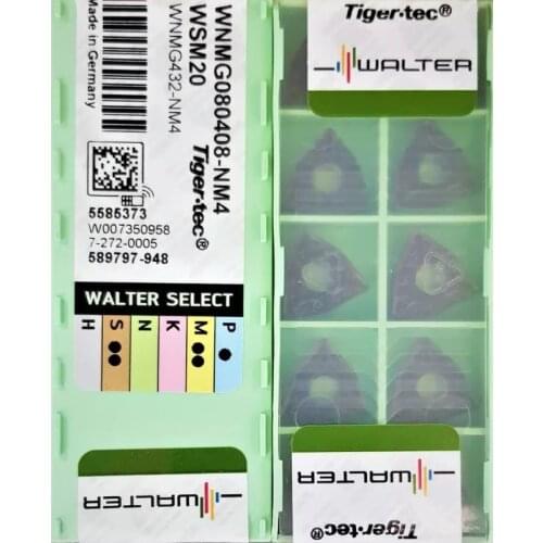 10PCS CARBIDE INSERT WNMG080408-NM4 WSM20