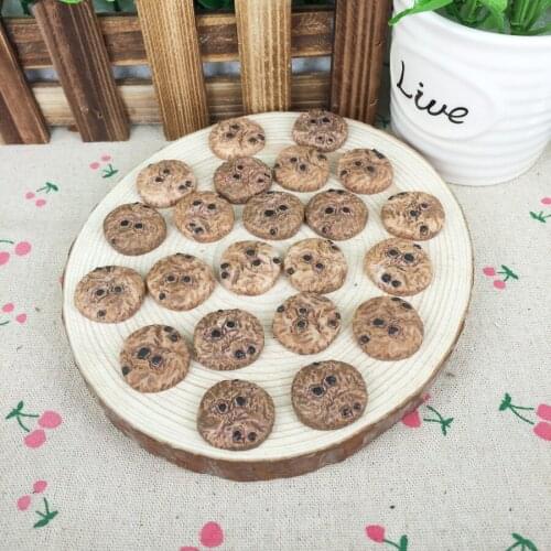 Kawaii Flatback DIY Fake Cake Cookies Dounts Resin Cabochons Flat Back Scrapbooking Embellishment Decoration Crafts Making:22mm