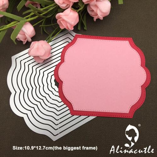 METAL CUTTING DIES Alinacraft 11pc nesting frame Scrapbooking papercraft card album punch stencil art cutter die cut