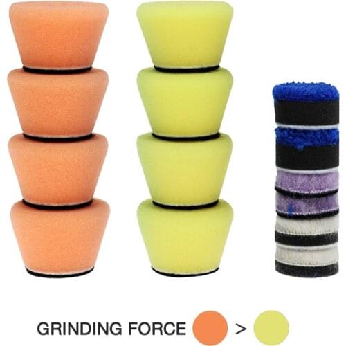 1 inch polishing sponge board set rough polishing and fine polishing suitable for RO/DA polishing machine sponge