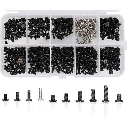 HOT-500Pcs M2 M2.5 M3 Laptop Notebook Computer Screw Kit Set for IBM HP Dell Lenovo Samsung Sony Toshiba Gateway Acer