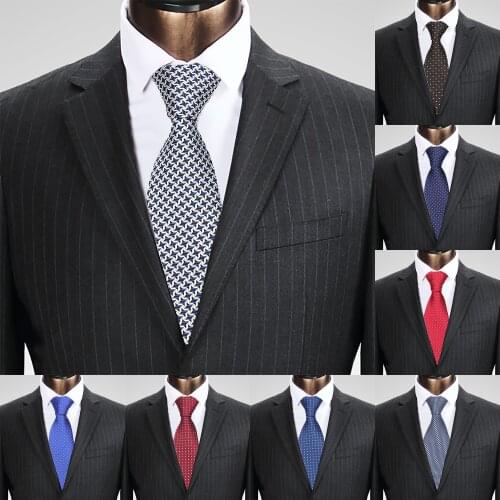 New Mens Casual Slim Ties Classic Polyester Party Neckties Fashion Dots Man Tie For Wedding Business Bowtie Shirt Accessories