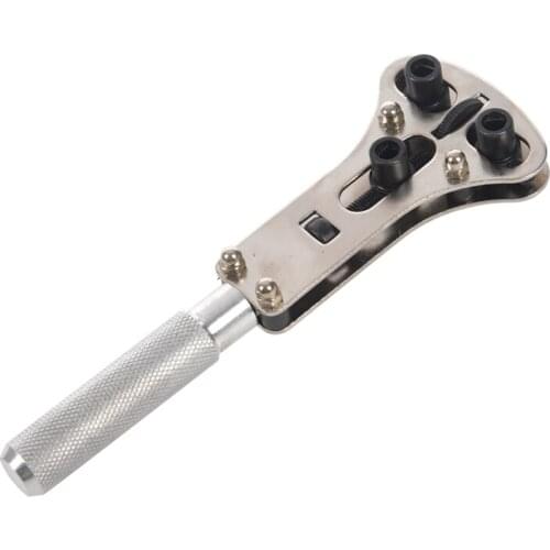 NEW Adjustable Screw Watch Back Case Cover Opener Wrench Remover Repair Tool Set