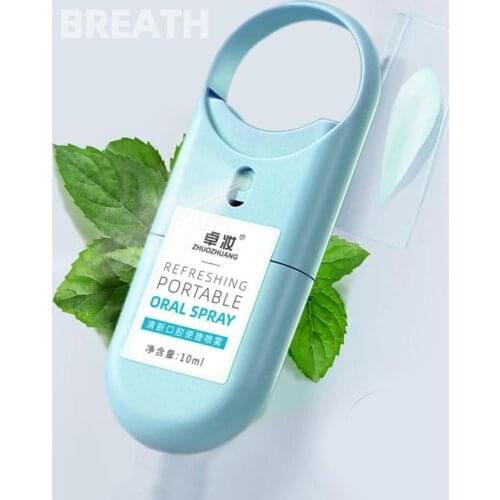 10ml Portable Mini Pocket Cool Mint Oral Mist Spray Mouth Natural Flavoring Dental Bad Breath Remover Treatment Mouth Freshener