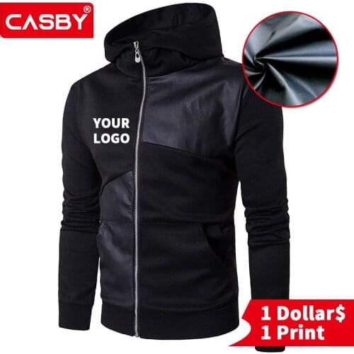 Spring Autumn Custom Logo Sports Hoodies Fashion DIY Personalized Sweatshirt New Simple Design Print Men Lounge Wear W-1-Y925