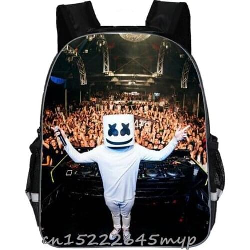 DJ Marshmello Schoolbags Boys Girls Primary Children School Bags Students Backpack For Teenagers Games Software Mochilas